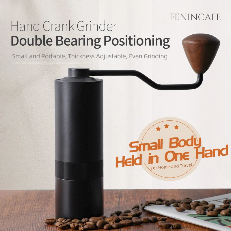 Профессиональный Кофе Мясорубка мини Нержавеющая сталь ручной работы Bean Burr