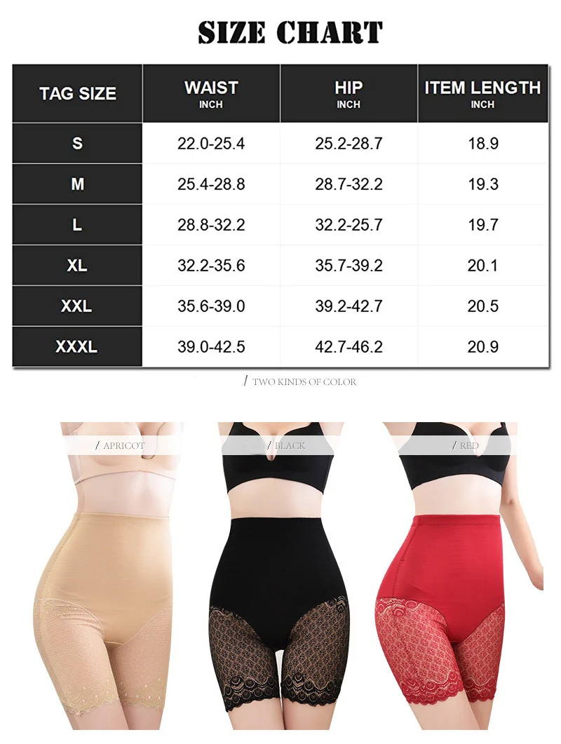 

Slimming Underwear Tummy Control Panties Bodysuit Waist Trainer Shapewear Sexy Lace Shorts Women Body Shaper Butt Lifter New