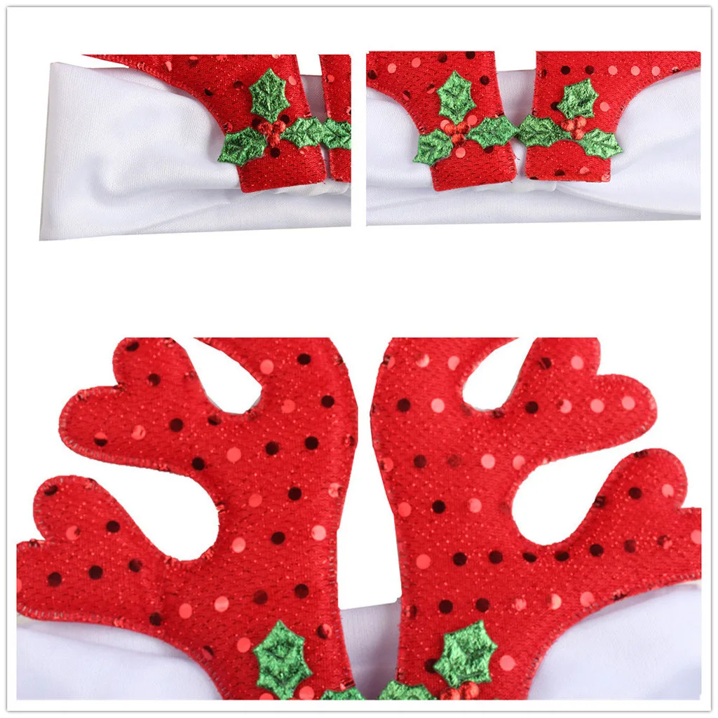 Новинка 2020 модная Рождественская повязка на голову для женщин обруч волос милая