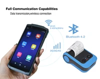 emv pci tqm android 10 0 5 7 inch handheld pos terminal 2g16g 4g wifi bluetooth msr chip nfc 1d qr code 2d scanner hcc cs20