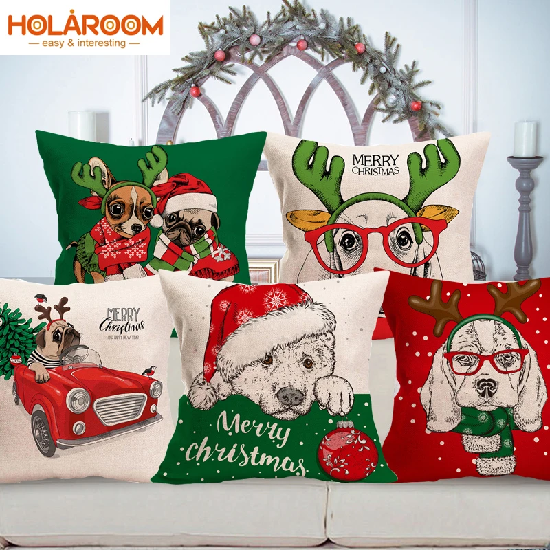 

Подушка Чехол s Рождественский дизайн подушка на диван, кровать Чехол Чехлы наволочка housse coussin подушки наволочка для декоративной диванной ...