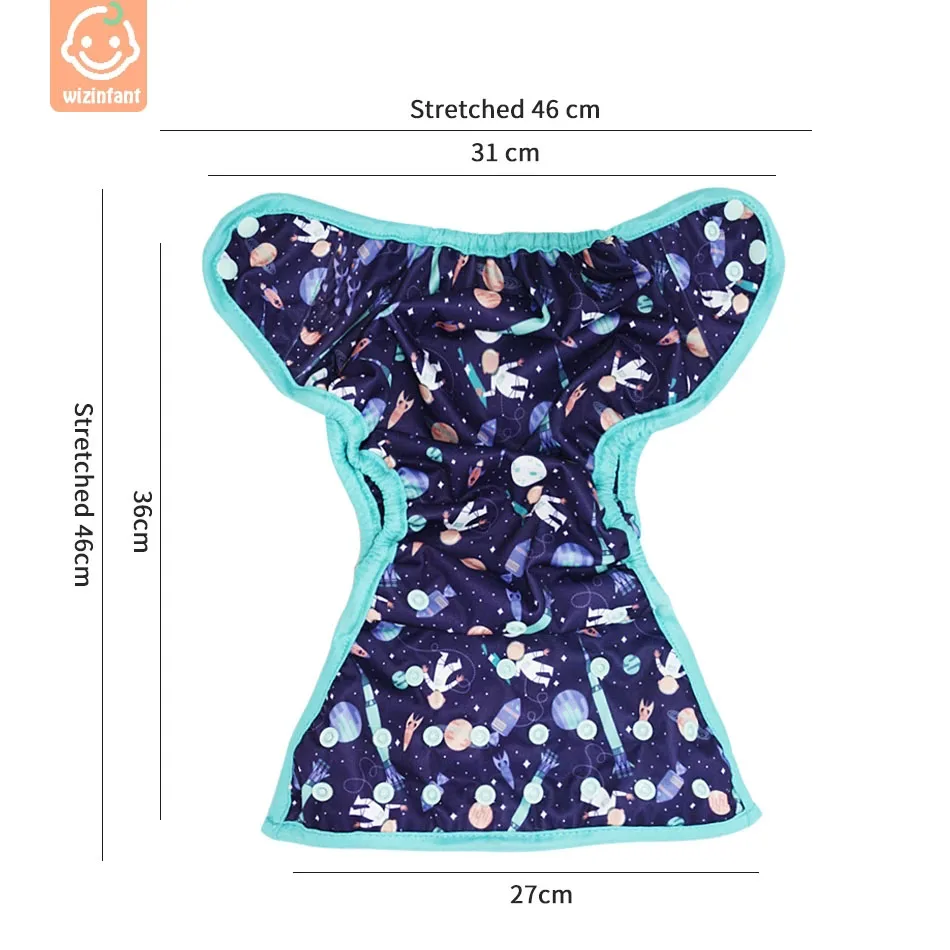 Wizinfant-funda de pa&ntilde;al de tela, con o sin inserto de algod&oacute;n de bamb&uacute;, impermeable, transpirable, tallas S, M y L, ajustable, 2 unids/lote-1
