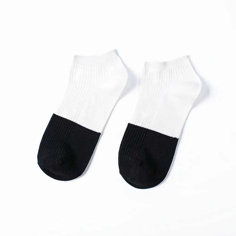 

Fashion Crew Socks Summer Autumn Invisible Two-Color Absorb Sweat Casual Socks Cotton Harajuku Breathable Ankle Sock 2020