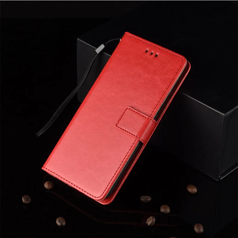 Leather case Phone Accessories Phone Flip Case for mi 8 9 Mobile Cover Anti-fall Card Kickstand