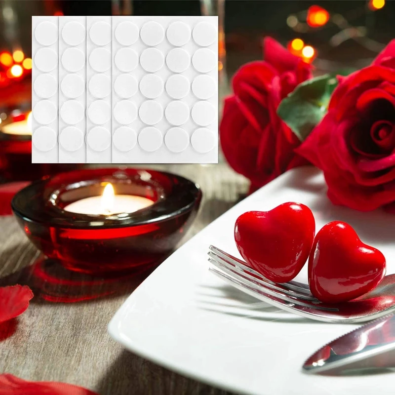

600 Pieces Candle Wick Stickers Candle Making Sticker Heat Resistance Double-Sided Stickers for Candle DIY Making