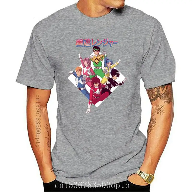 

Забавная черная футболка Yu Hakusho с аниме, уличная одежда в стиле Харадзюку, уличная одежда в стиле хип-хоп для мужчин и женщин, свободная забав...