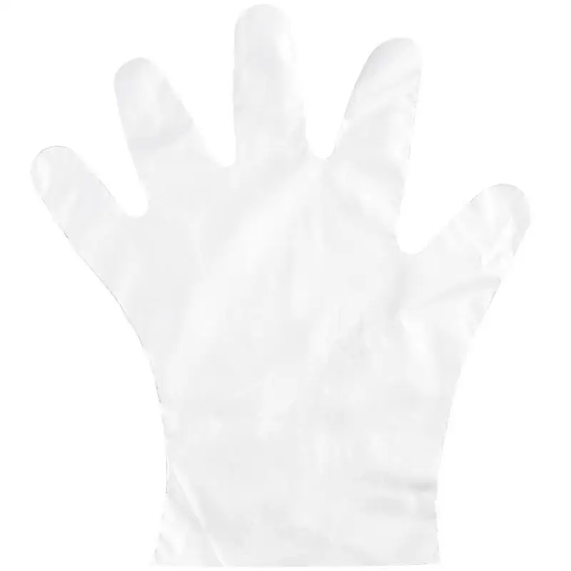 

100pcs/Lot Disposable Gloves Plastic Gloves Restaurant BBQ Transparent Eco-friendly PE Gloves Home Kitchen Garden Accessories