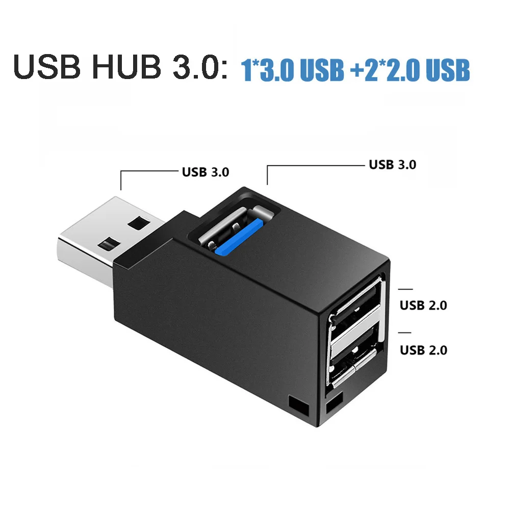 3 порта usb-хаб коробка стиль Высокоскоростной USB 0 разветвитель передачи данных