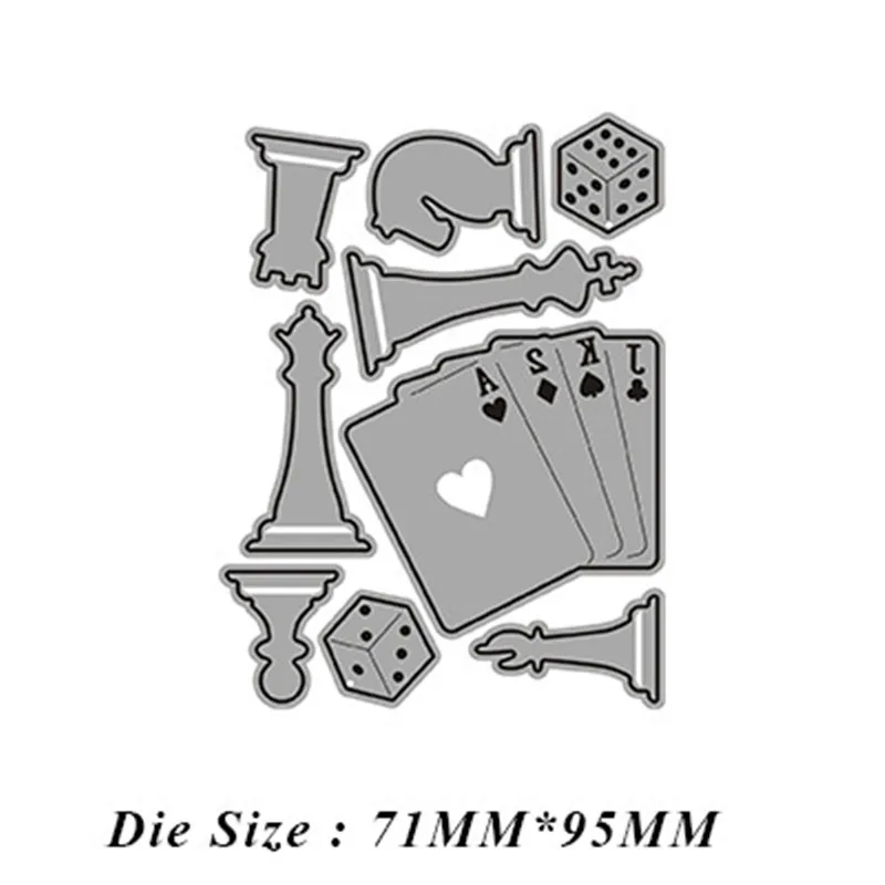 Металлические штампы для резки покера и шахмат скрапбукинга фотоальбома