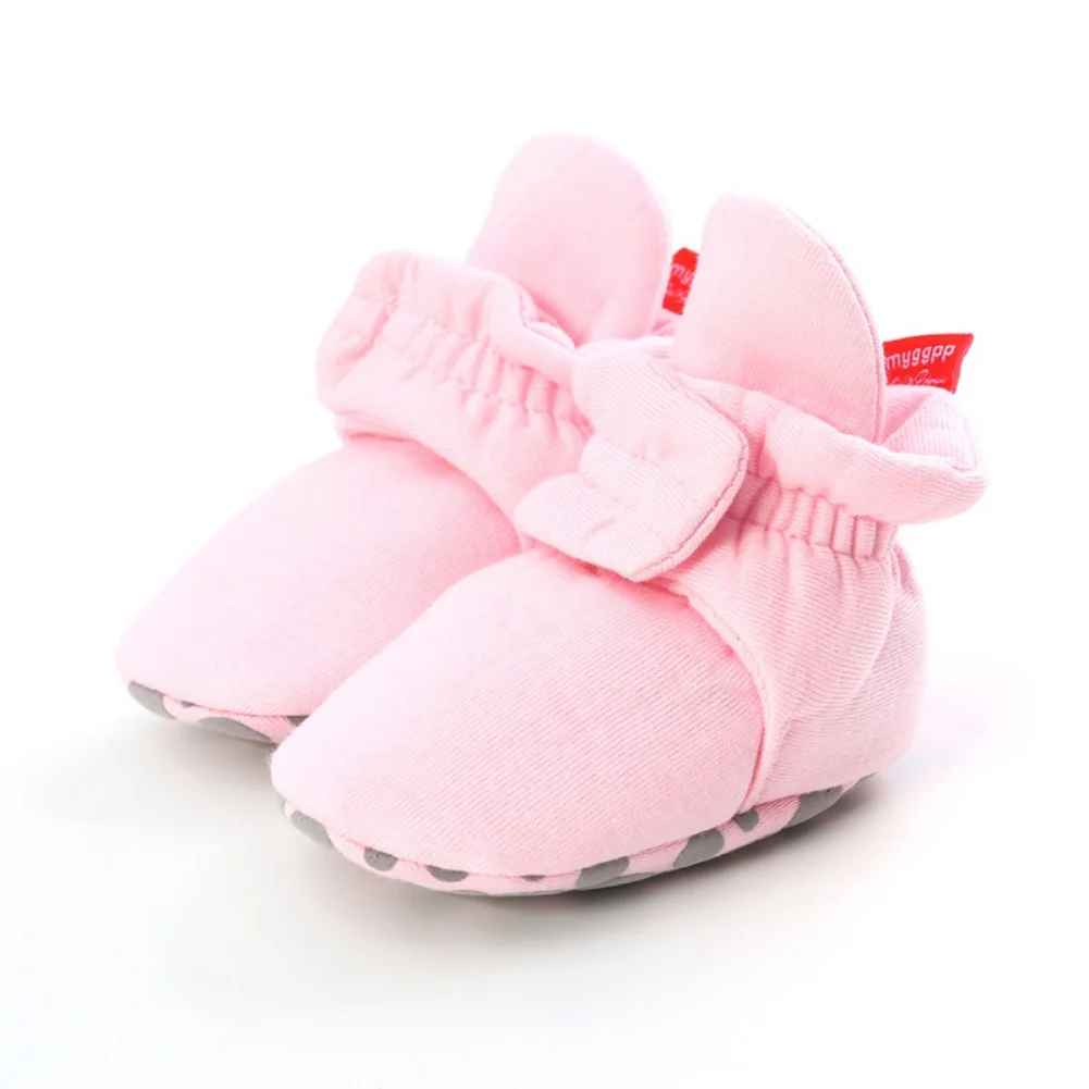Infant 0-18M Fluffy Snow Boots Winter Baby Boys Girls Shoes Soft Sole Star Print Fleece First Walker Plush Prewalker |