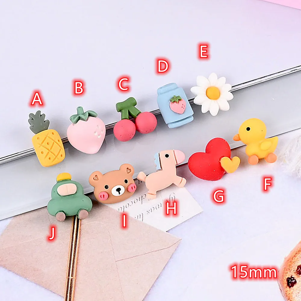 

Flat Back Resin Cabochon 30pcs Kawaii Cartoon Resin DIY Flatback Cabochon Embellishment Accessories Scrapbooking