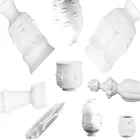 Женский горшок для лица, плантатор, фотоваза с цветами, искусственное украшение для сада, белая матовая портретная баночка