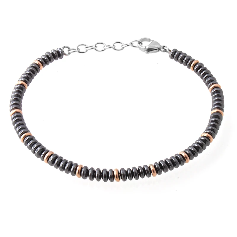 Мужские ювелирные изделия стальной мужской браслет регулируемые модные Гематит