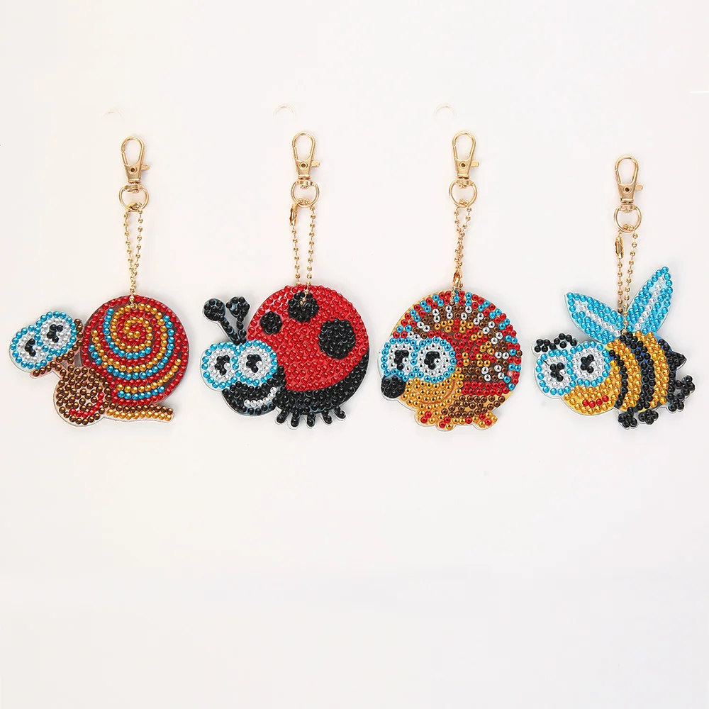 5D алмазная живопись милые животные сделай сам брелок сумка подвеска ювелирные