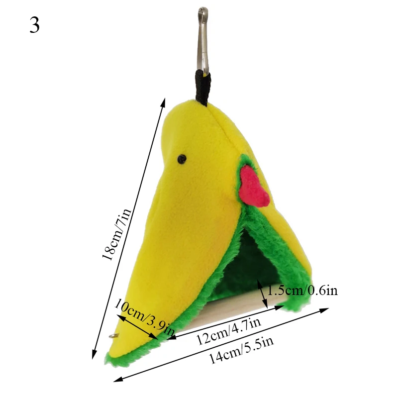 square bird parrot nest soft plush bird parrot hammock warm hanging bed for pet cave cage hut tent toy house for small animals free global shipping
