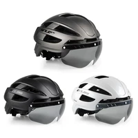 led big size bicycle helmet glasses road waterproof bicycle helmet adjustable cycling casco bicicleta sports equipment ei50bh