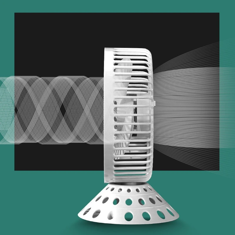 Электрический USB-вентилятор с большой головкой бытовой портативный