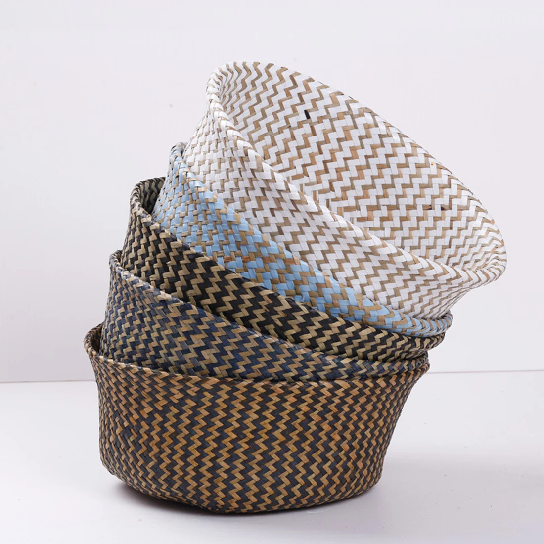 Плетеная корзина для хранения белья одеяло морская складная живота с