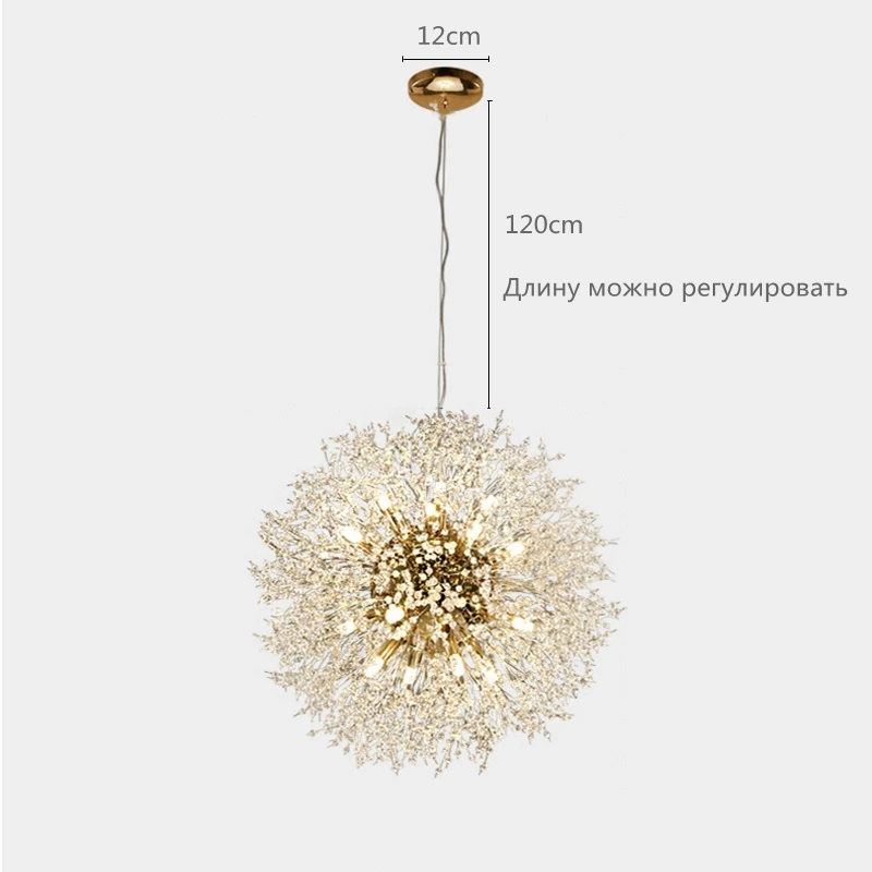 

Modern Crystal Pendant Light Dandelion Rattan Chandelier Pendant Lamp for Living Room Pendant Lights In Dining Room Chandelier