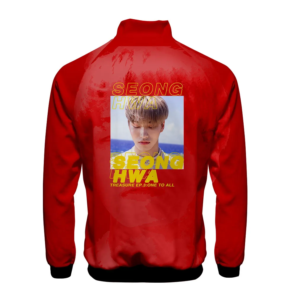 Новейшая Корейская команда ATEEZ Kpop 3D куртка на молнии с воротником стойкой