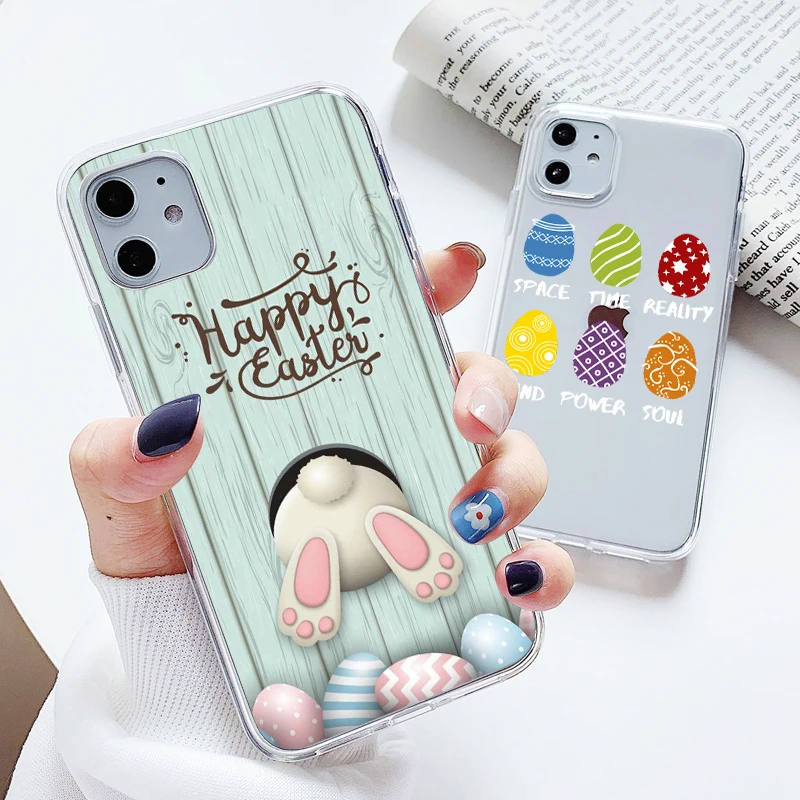 Cute Animals Mr Koala Easter Bunny Rabbit Phone case Clear Soft For iPhone 11 Pro XS MAX SE 2020 XR X 8 7 6 S Plus Back Cover | Мобильные