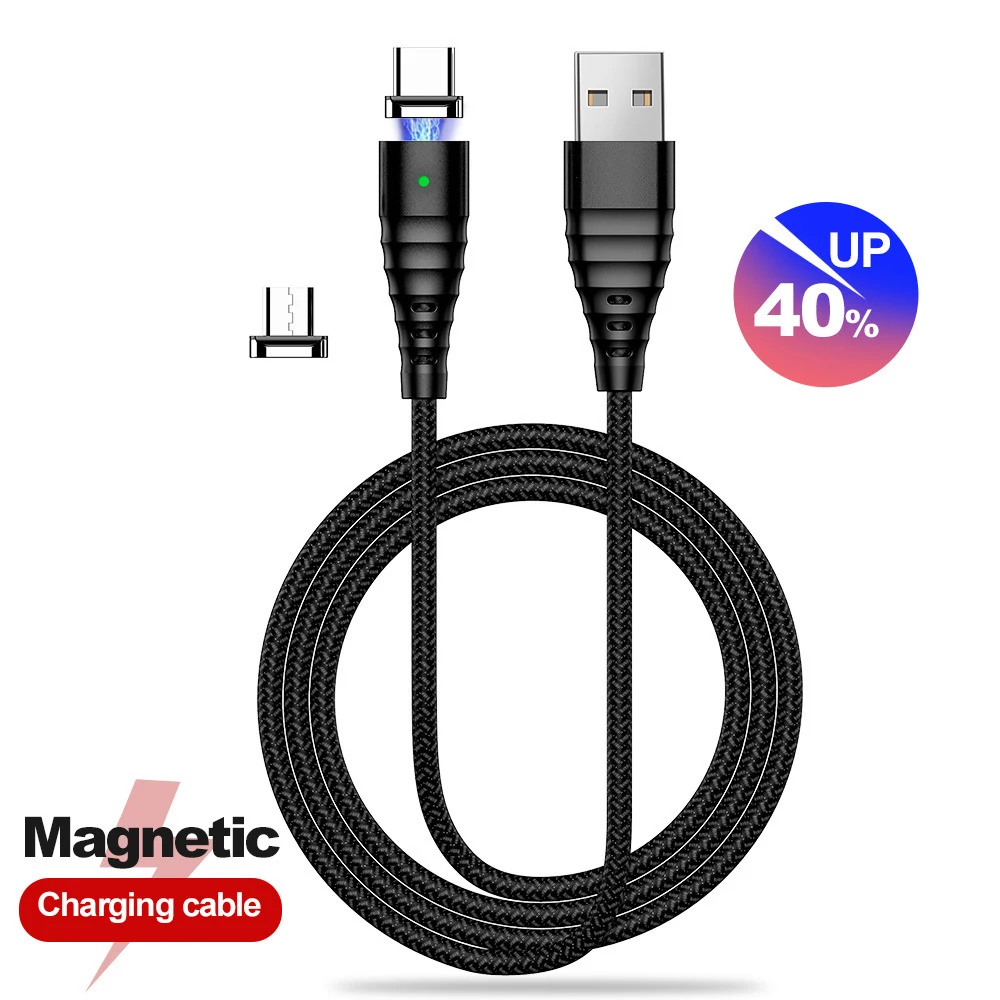 Магнитный кабель 3A type-C для samsung A70 huawei P30 lite Micro usb провод для быстрого заряда USB C Магнитный телефонный кабель для Xiaomi
