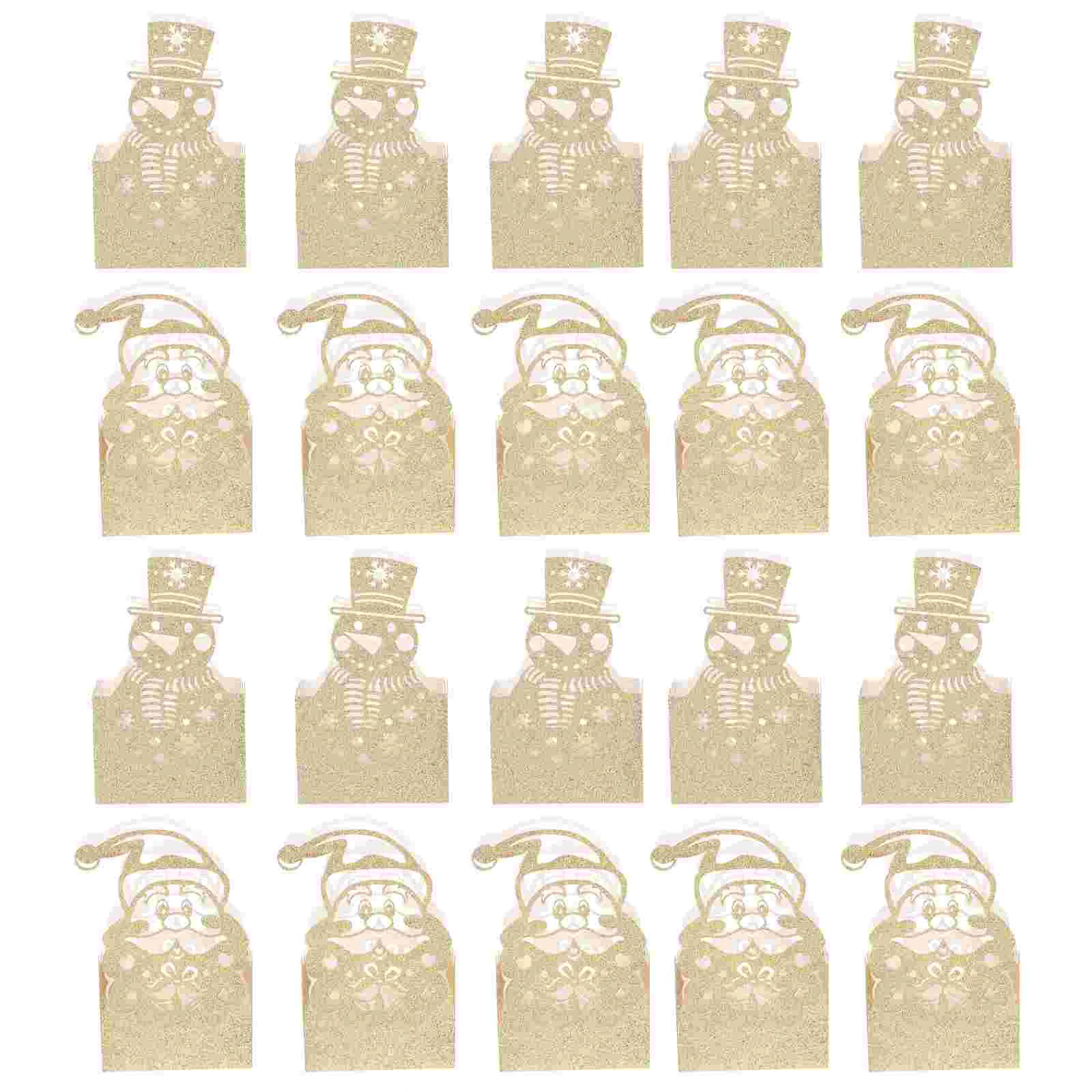 

20 шт. изысканные фотообои, рождественские пустотелые подарочные коробки