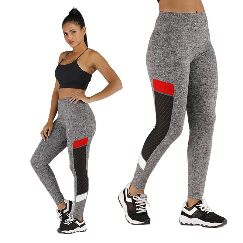 2020 сексуальные сетчатые легинсы для фитнеса с принтом женщин одежда спортивных