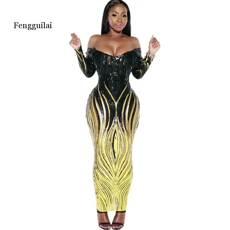 Осеннее прозрачное сексуальное Клубное модное платье макси с вырезом лодочкой и