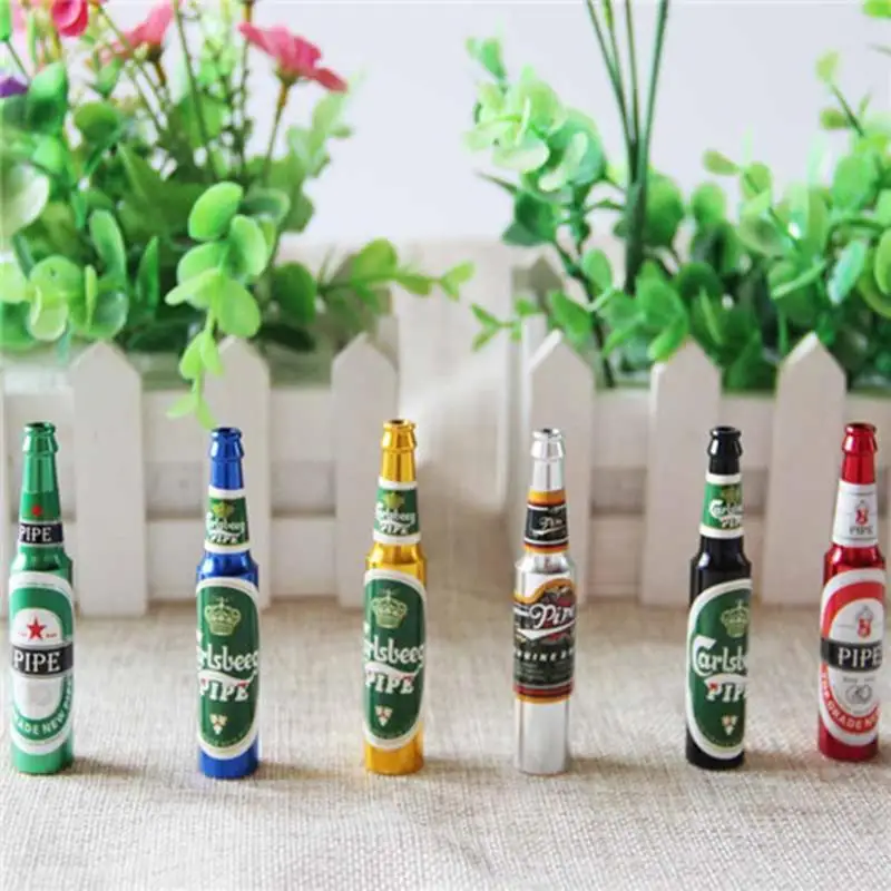 Smal карманная трубка Скрытая секретная пивная бутылка для курения табак скрытый