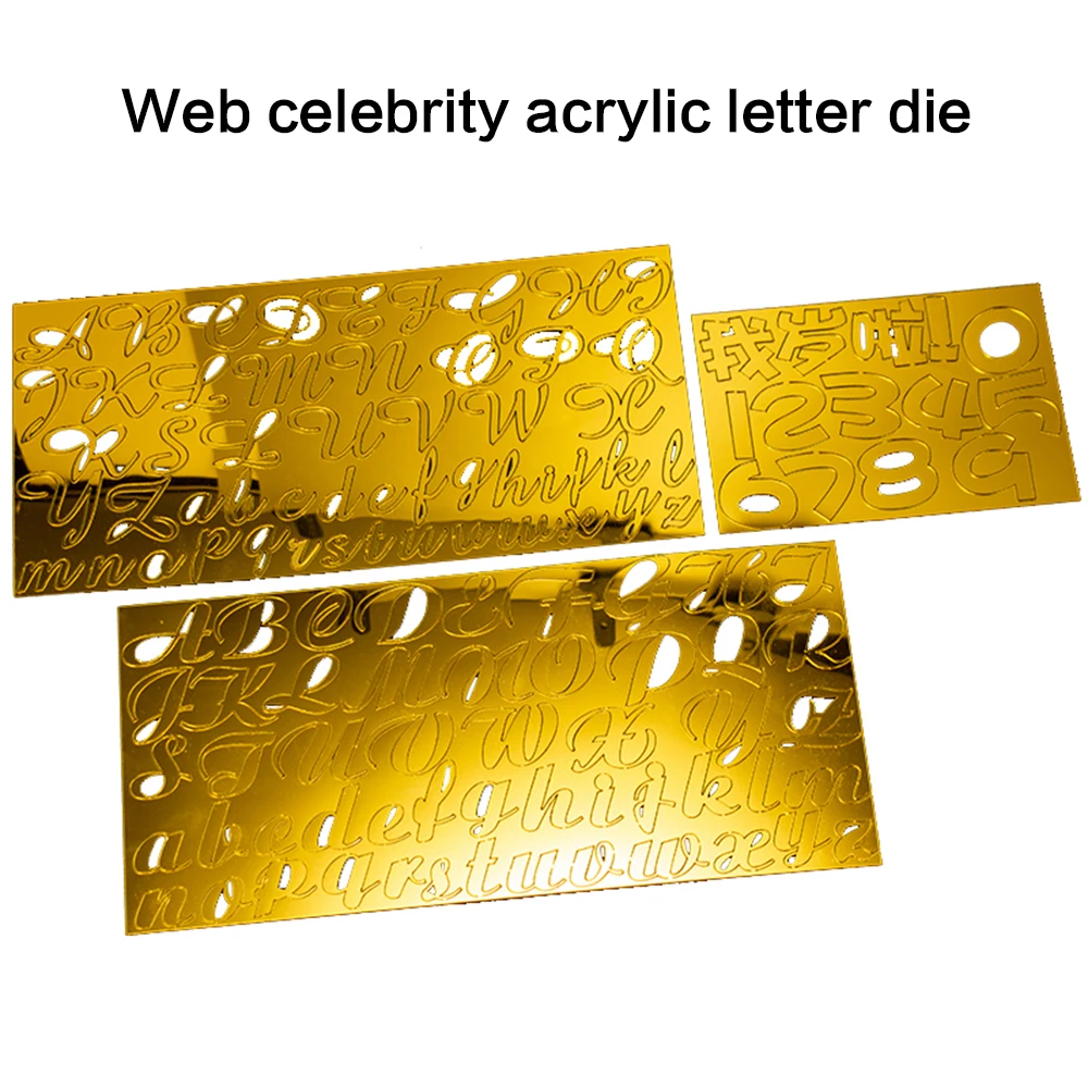 

Acrylic Letter Alphabet Mold Press Cookie Cutter DIY Cake Stamp Fondant Mold Biscuit Cookie Stamp Baking Cake Decorating Supplie