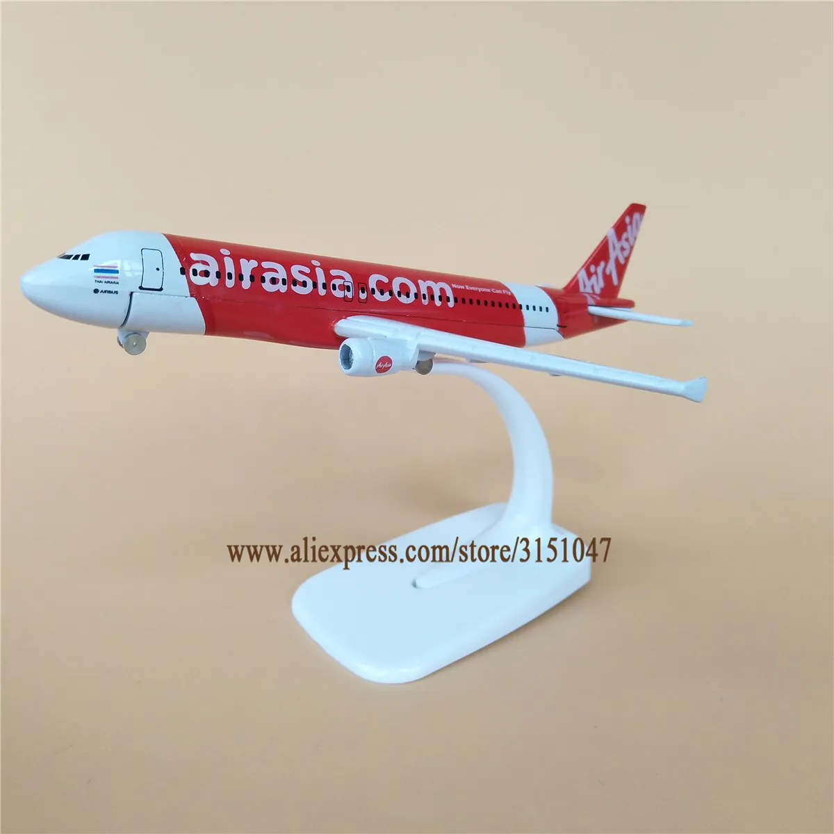 Новинка 16 см авиакомпания Red Air Asia Airlines A320 аэробус 320 авиалинии металлическая