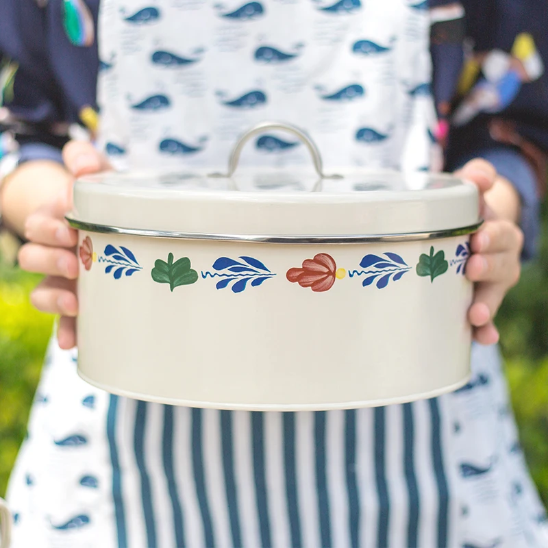 Small Round Home Sealed Storage Tank Snack Baking Jars Melon Nuts Cookie Sundries Box with Moisture-proof Sealing Ring | Дом и сад