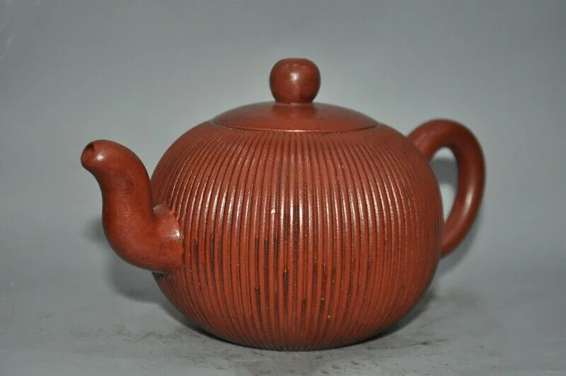 

Свадебное украшение, 6 дюймов, отмеченный старый китайский Исин, Zisha, керамические полосы, чайник кунг-фу