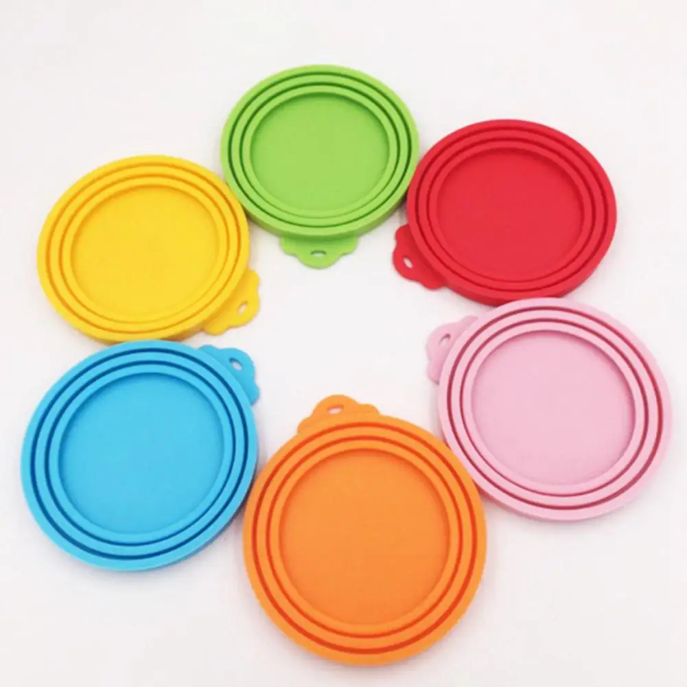 

Многоразовая печать силиконовой крышки для хранения продуктов для собак и кошек