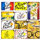 Металлическая жестяная вывеска для велосипеда, в стиле ретро, для путешествий, поездок на велосипеде, Франции, жестяная вывеска для дома, гаража, Настенная декоративная тарелка