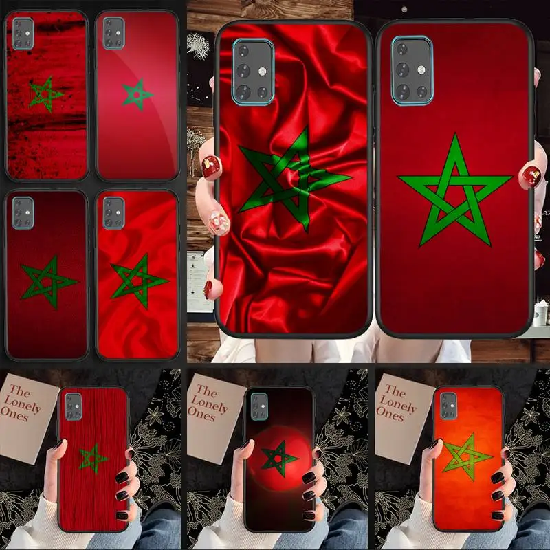 

Morocco Maroc Moroccan Flag Phone Case TPU For Samsung S6 S7 S8 S9 S10 Plus S20 S21 S30Ultrs Fundas Cover