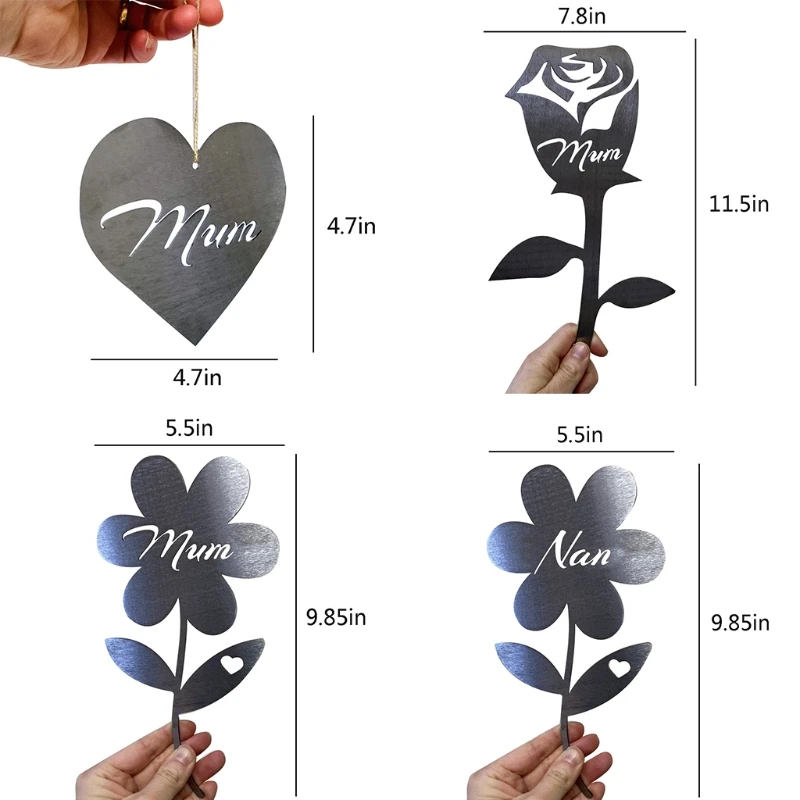 Скульптура для мамы цветочного сада кованая вручную Металлическая роза садовое