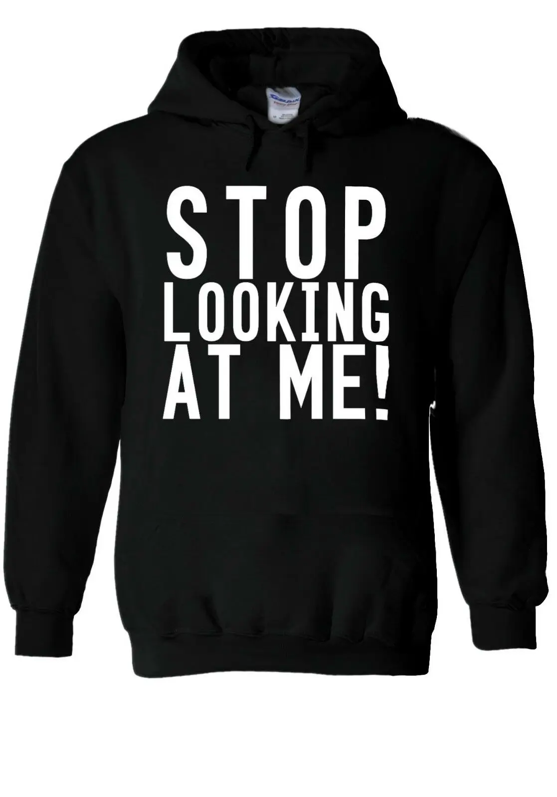 Перестаньте смотреть на меня! Хипстерская толстовка с капюшоном Tumblr джемпер для