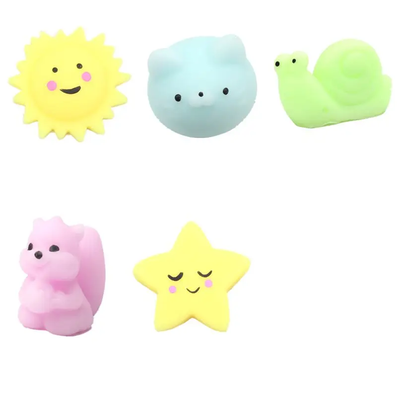 

6PCS Squishy Animal Toy Squeeze Mochi Rising Antistress Abreact Ball Soft Sticky 40JC