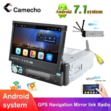 Camecho gps навигация автомобильное радио 1 Din мультимедиа для Android MP5
