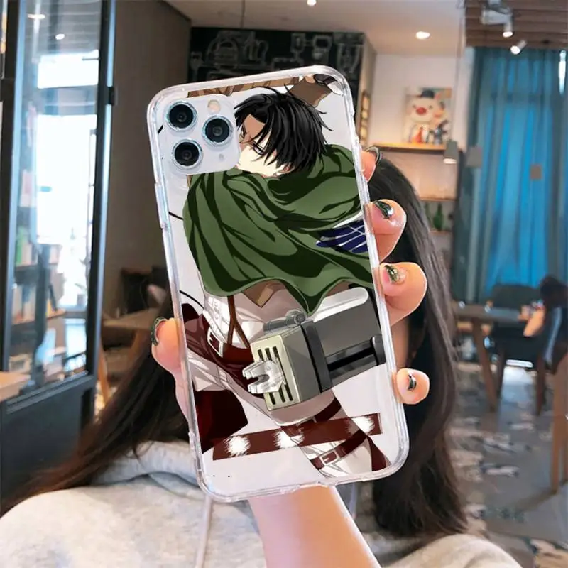 

attack on titan anime fire Phone Case Transparent soft iphone 5 6 7 8 11 12 s c se plus mini x xs xr pro max cover shell funda