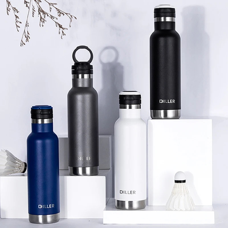Двухстеновая вакуумная Изолированная бутылка для воды нержавеющая сталь