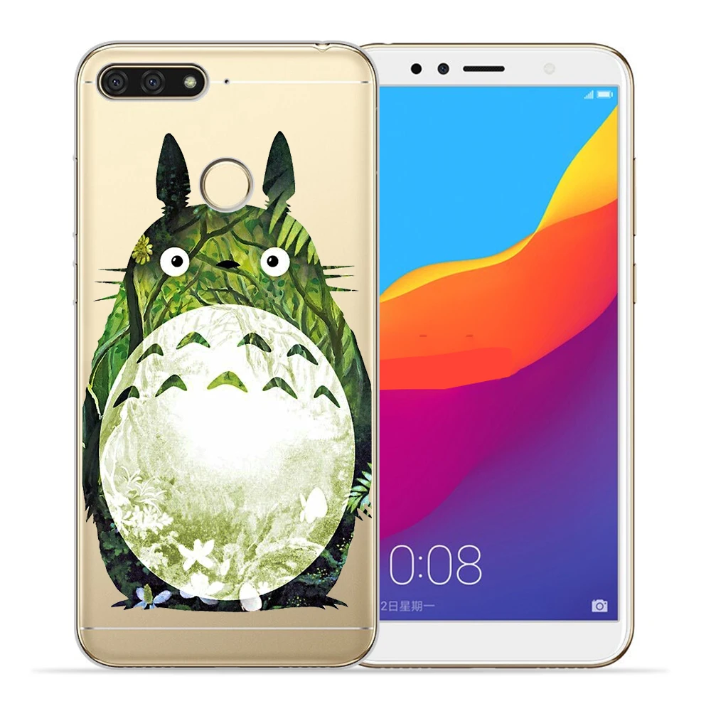 Totoro Panda мультфильм для huawei Y5 Y6 II Prime Nova 2 3 4 3i Plus чехол для телефона Etui funda etui capinha милый