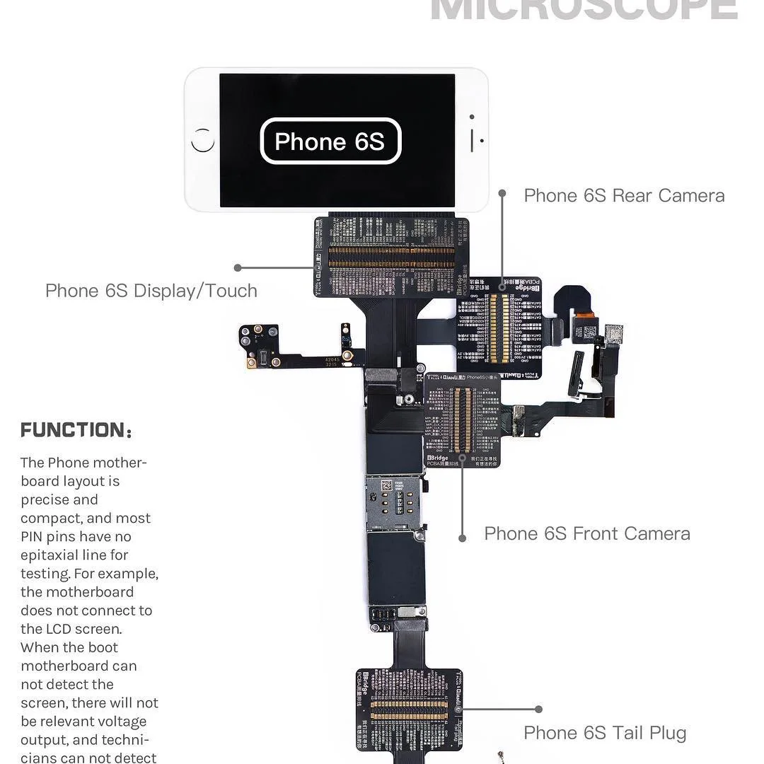 Qianli iBridge Тестовый Кабель для iPhone X 8P 8G 7P 7 6SP 6S 6P 6 материнская плата дисплей фолов сенсорная задняя камера ремонт