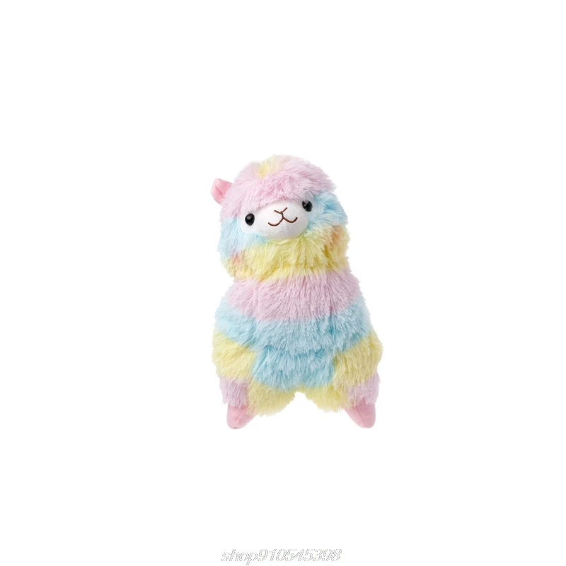 

Rainbow Alpaca Plush Toy Lama Doll Cotton Stuffed Animal Toys F04 21 Dropshipping