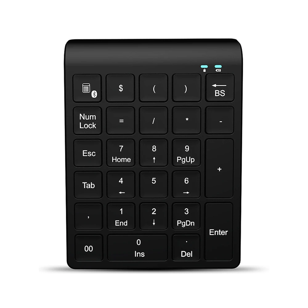 

27 Keys Bluetooth-Compatible Wireless Numeric Keypad Mini Numpad With More Function Keys Digital Keyboard For Pc Accounting Task
