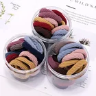 Резинки для волос женские, базовые эластичные заколки для хвоста, аксессуар на голову, 1020 шт.компл.