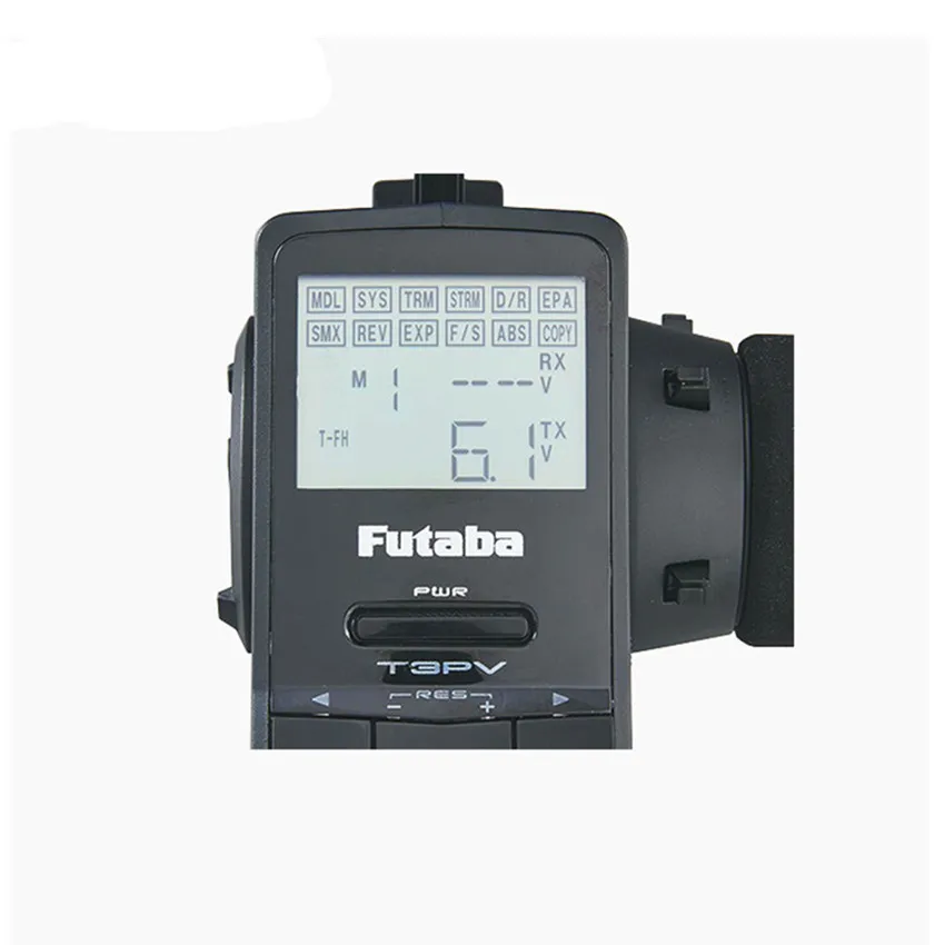 Futaba 2,4G 3-канальный блок питания с промежуточной пистолет дистанционного Управление 3PV поддерживает FHSS/S-FHSS/T-FHSS штрих-кода с приемником для RC автомобиль на радиоуправлении