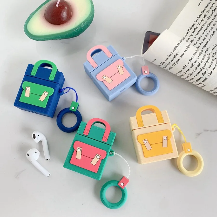 3D кожухи головных телефонов для AirPods 2 Чехол милый Мячик с эльфом мультфильм Apple Air